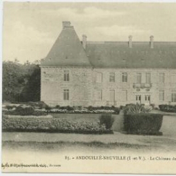 Andouillé-Neuville (I.-et-V.). Le château de la Magnane, façade du Midi.