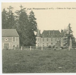 Pleugueneuc (I.-et-V.) - Château du Gage, vue prise du parc.