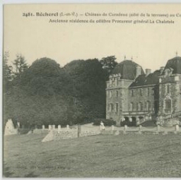 Bécherel (I.-et-V.) - Château de Caradeuc (côté de la terrasse) au Comte de Kernier.