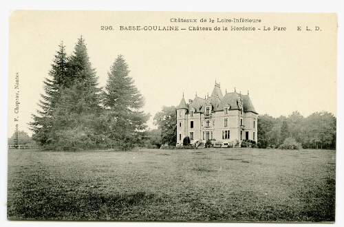 BASSE-GOULAINE - Château de la Herderie - Le Parc