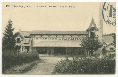 L'Hermitage (I.-&-V.) - La Laiterie - Beurrerie - Vue de l'Entrée.