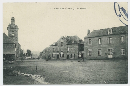 CAULNES (C.-du-N.). La Mairie