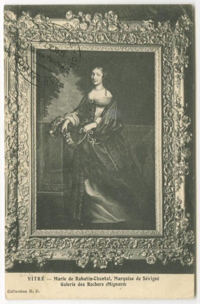 Vitré. Marie de Rabutin-Chantal, marquise de Sévigné. Galerie des Rochers (Mignard)