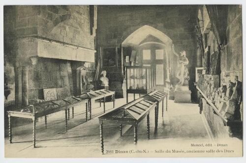DINAN (C.-du-N.). - Salle du Musée, ancienne salle des Ducs