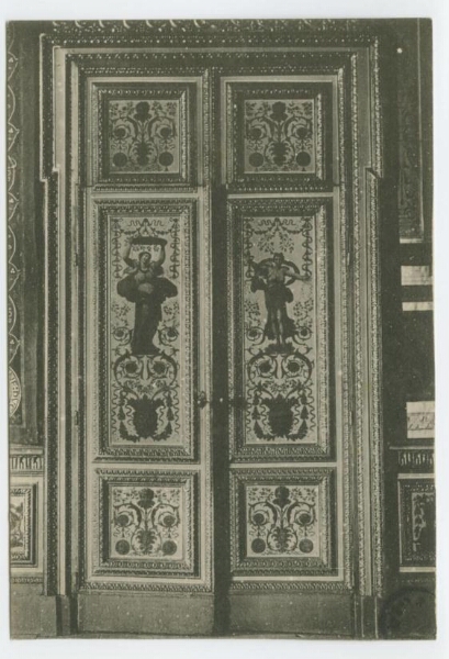 RENNES. - Parlement de Bretagne, une porte peinte de la Grand-Chambre