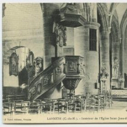 LANNION (C.-du-N.). - Intérieur de l'Eglise Saint-Jean-du-Baly
