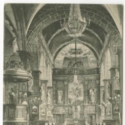 FOUGERES - Intérieur de l'église Saint-Sulpice.