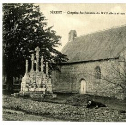 SÉRENT - Chapelle Ste-Suzanne du XVIe siècle et son Calvaire