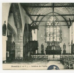 Romillé (I.-et-V.) - Intérieur de l'Eglise