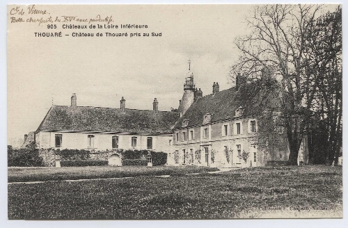 Châteaux de la Loire Inférieure. Thouaré - Château de Thouaré pris au Sud