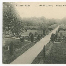 JANZE (I.-et-V.) - Château de la Garoussaye - Le Parterre.