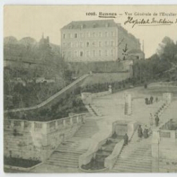 Rennes. - Vue Générale de l'Escalier et du Nouveau Jardin du Thabor.