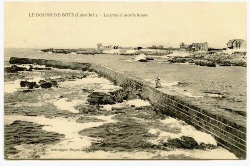 L-I LE BOURG DE-BATZ (Loire-Inf.) - La jetée à marée haute