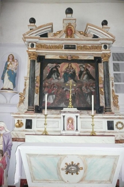 Retable dédié au Rosaire de l'église Saint-Martin