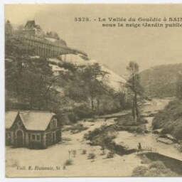 La Vallée du Gouëdic à SAINT-BRIEUC sous la neige (Jardin public)