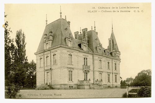 BLAIN - Château de la Barrière