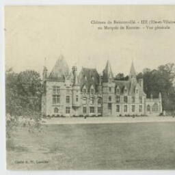 Château de Boiscornillé. - IZE (Ille-et-Vilaine) au Marquis de Kernier. - Vue générale.
