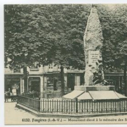 Fougères (I.-&-V.) - Monument élevé à la mémoire des Soldats morts pour la France.
