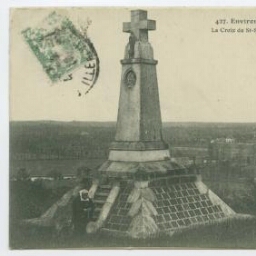 Environs de Rennes - Pont-Réan. La Croix de St-Samson et Panorama de Pont-Réan.