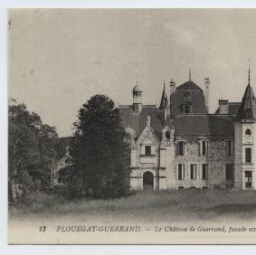 PLOUEGAT-GUERAND.- Le Château de Guerand, façade occidentale.