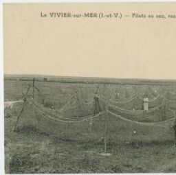 LE VIVIER-SUR-MER (I.-et-V.). - Filets au sec, raccommodage.