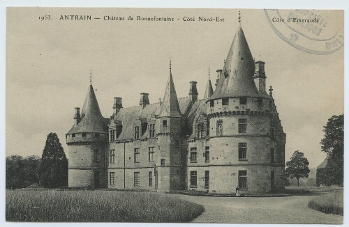 Antrain. Château de Bonnefontaine, côté Nord-Est.