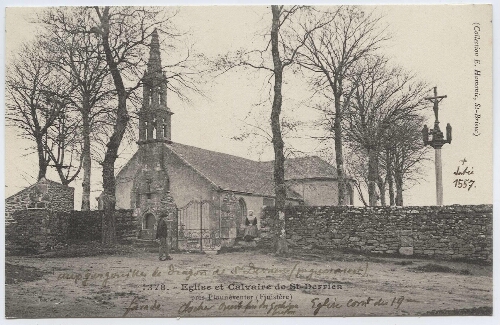 Eglise et Calvaire de St-Derrien près Plounéventer (Finistère)