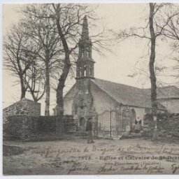 Eglise et Calvaire de St-Derrien près Plounéventer (Finistère)