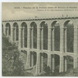 Viaduc de la Percée entre St-Brieuc et Pordic (Parfond de Gouët) Chemins de fer départementaux