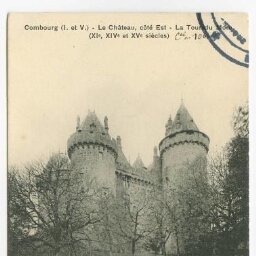 Combourg (I. et V.) - Le Château, côté Est - La Tour du More (XIe, XIVe et XVe siècles).