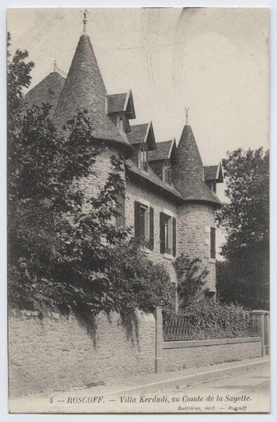 ROSCOFF.- Villa Kerdudi, au Comte de la Sayette.