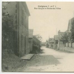 Guignen (I.-et-V.) Rue Giquel et Ecoles des Filles.