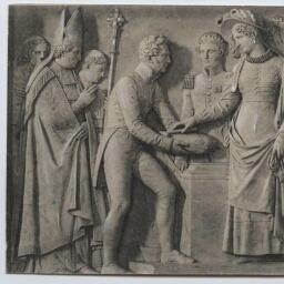BREC'H. - Bas-relief du Mausolée de la Chartreuse