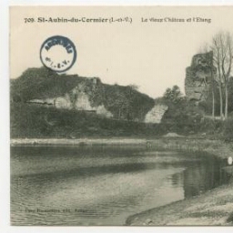 Saint-Aubin-du-Cormier (I.-et-V.).- Le vieux Château et l'Etang.
