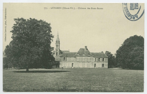 GUIGNEN (Ille-et-Vilaine). - Château des Rues-Basses.