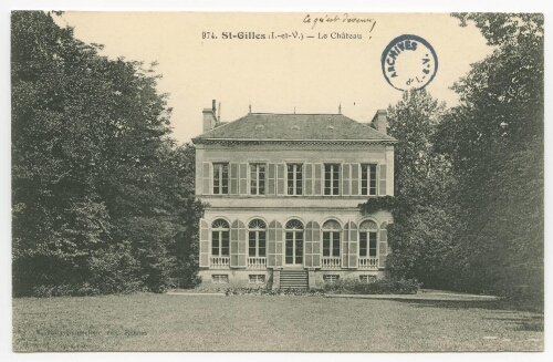 SAINT-GILLES (I.-et-V.) - Le Château