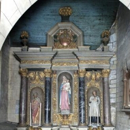 Retable dédié à la Vierge de l'église Saint-Mélaine