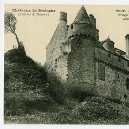 Château de la Roche-Jagu (Façade Nord-Est) sur le Trieux entre Pontrieux et Paimpol