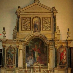 Retable de l'autel Sud de l'église Saint-Jacques-le-Majeur