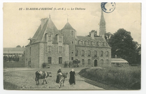 St-AUBIN-D'AUBIGNE (I.-et-V.) - Le Château.