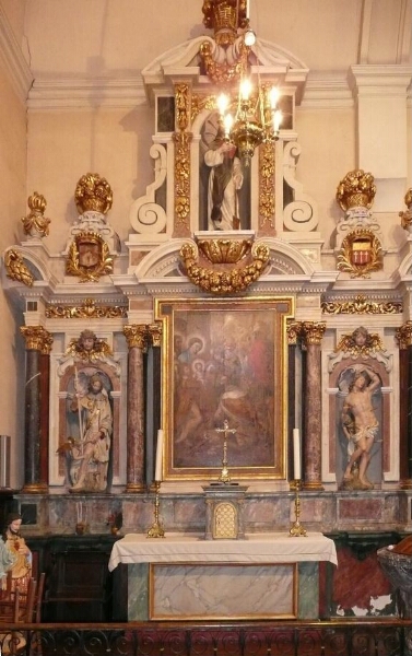 Retable de l'autel Nord de l'église Notre-Dame-de-l'Assomption