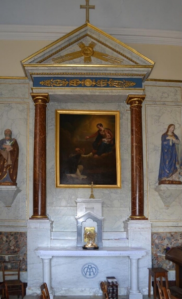 Retable dédié au Rosaire de l'église Saint-Etienne et Saint-Mélaine