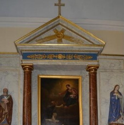 Retable dédié au Rosaire de l'église Saint-Etienne et Saint-Mélaine