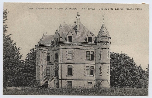 Châteaux de la Loire-Inférieure - SAVENAY - Château de Therbé (façade ouest)