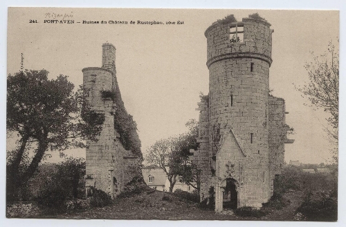 PONT-AVEN - Ruines du Château de Rustephan, Côté Est