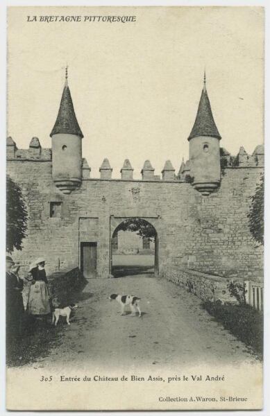 Entrée du Château de Bien Assis, près le Val André