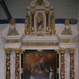 Retable dédié au Rosaire de l'église Saint-Abdon et Saint-Sennen