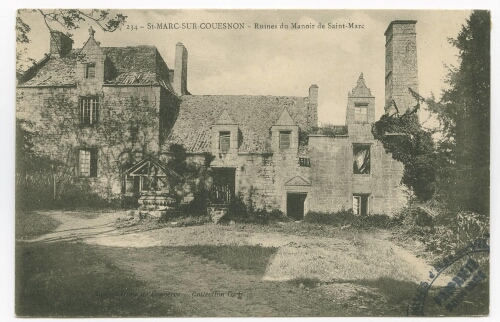 St-MARC-SUR-COUESNON - Ruines du Manoir de Saint-Marc