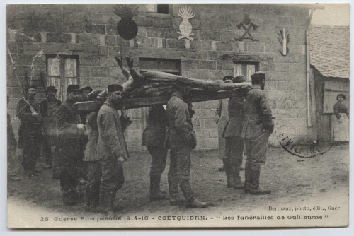 Guerre Européenne Coëtquidan. - "Les funérailles de Guillaume"