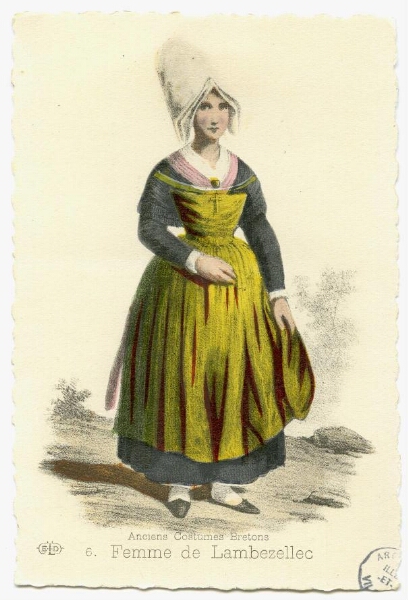 Anciens Costumes Bretons. Femme de Lambezellec
